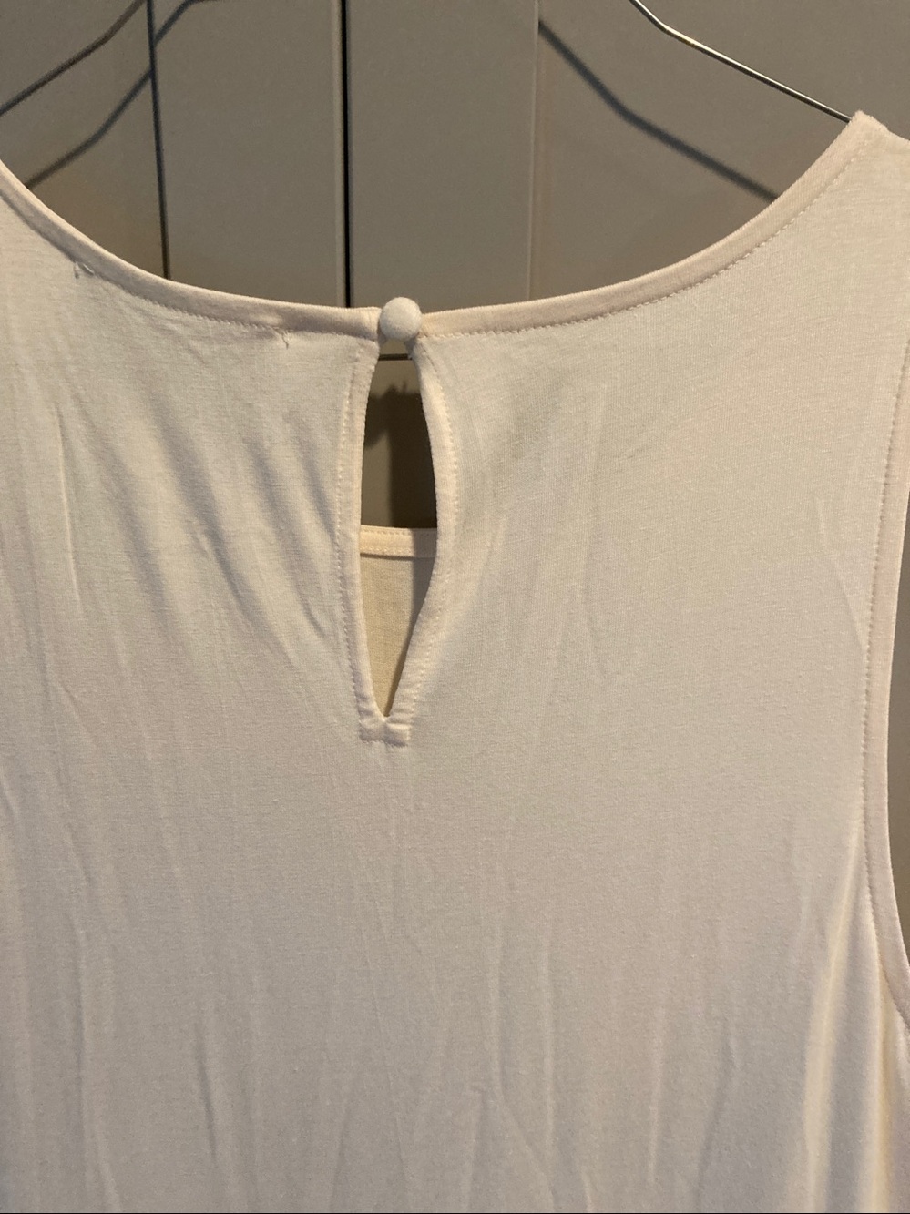 LOFT Cream Tank Maxi Dress - Picture 6 of 8